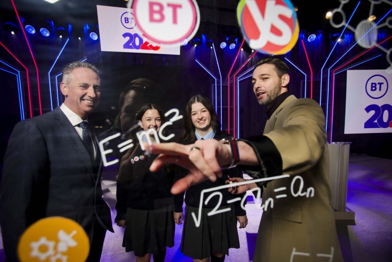 Pictured is Shay Walsh Managing Director BT Ireland with twin sisters Ashlee and Aimee Keogh aged 18 from Tallaght Community School, with Peter Taylor, BTYSTE winner from 2001, and now a Judge, who were on hand to launch the 2025 BT Young Scientist and Technology Exhibition and Primary Science Fair which takes place from January the 08 until Saturday the 11th in the RDS, Dublin.
Thousands of school students will descend upon the RDS Dublin this week to participate in the 2025 BT Young Scientist & Technology Exhibition and Primary Science Fair. The BTYSTE, which is one of the leading school science, technology, engineering, and mathematics (STEM) exhibitions in the world, annually showcases incredible STEM focused ideas in project entries from secondary school students aged 12-19 years.
President of Ireland, Michael D. Higgins will officially open the 2025 exhibition tomorrow at a special ceremony for students, teachers, and partners. The ceremony will be streamed live on the BTYSTE
website and on Facebook L