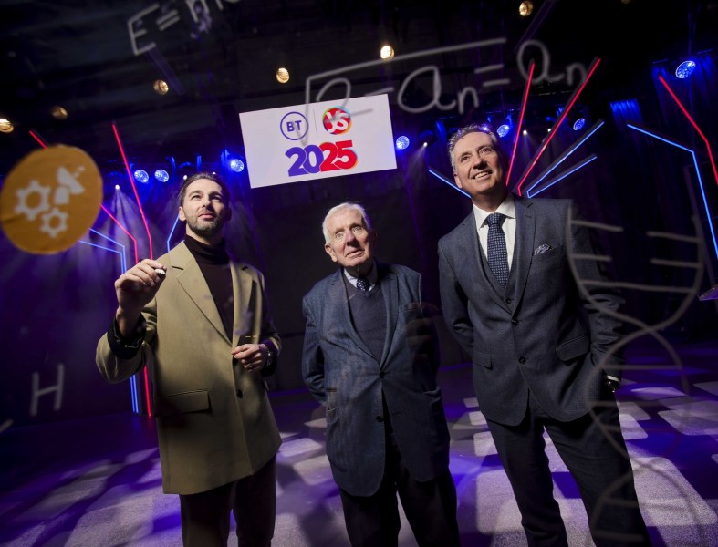Pictured is Peter Taylor, BTYSTE winner from 2001, and now a Judge, Dr Tony Scott, Co Founder of the Young Scientist Exhibition and Shay Walsh Managing Director BT Ireland, who were on hand to launch the 2025 BT Young Scientist and Technology Exhibition and Primary Science Fair which takes place from January the 08 until Saturday the 11th in the RDS, Dublin.
Thousands of school students will descend upon the RDS Dublin this week to participate in the 2025 BT Young Scientist & Technology Exhibition and Primary Science Fair. The BTYSTE, which is one of the leading school science, technology, engineering, and mathematics (STEM) exhibitions in the world, annually showcases incredible STEM focused ideas in project entries from secondary school students aged 12-19 years.
President of Ireland, Michael D. Higgins will officially open the 2025 exhibition tomorrow at a special ceremony for students, teachers, and partners. The ceremony will be streamed live on the BTYSTE
website and on Facebook Live from 2pm.
Photo Ch