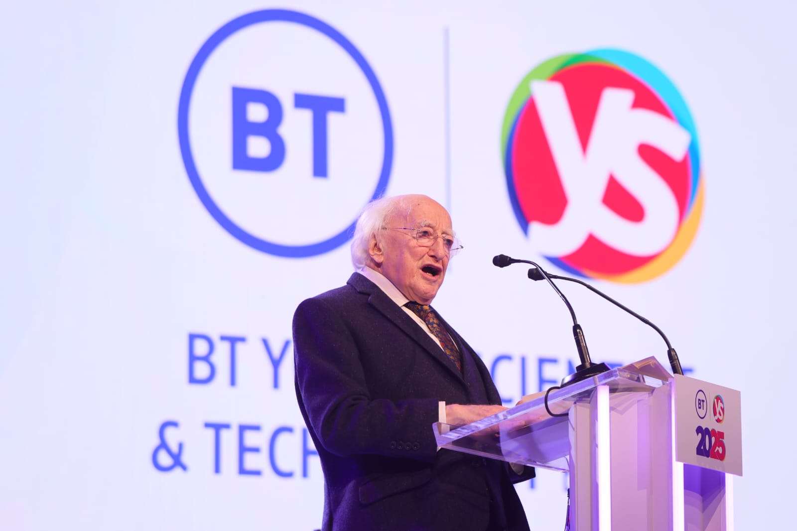 PRESIDENT MICHAEL D HIGGINS OFFICIALLY OPENS THE 2025 BT YOUNG SCIENTIST & TECHNOLOGY EXHIBITION